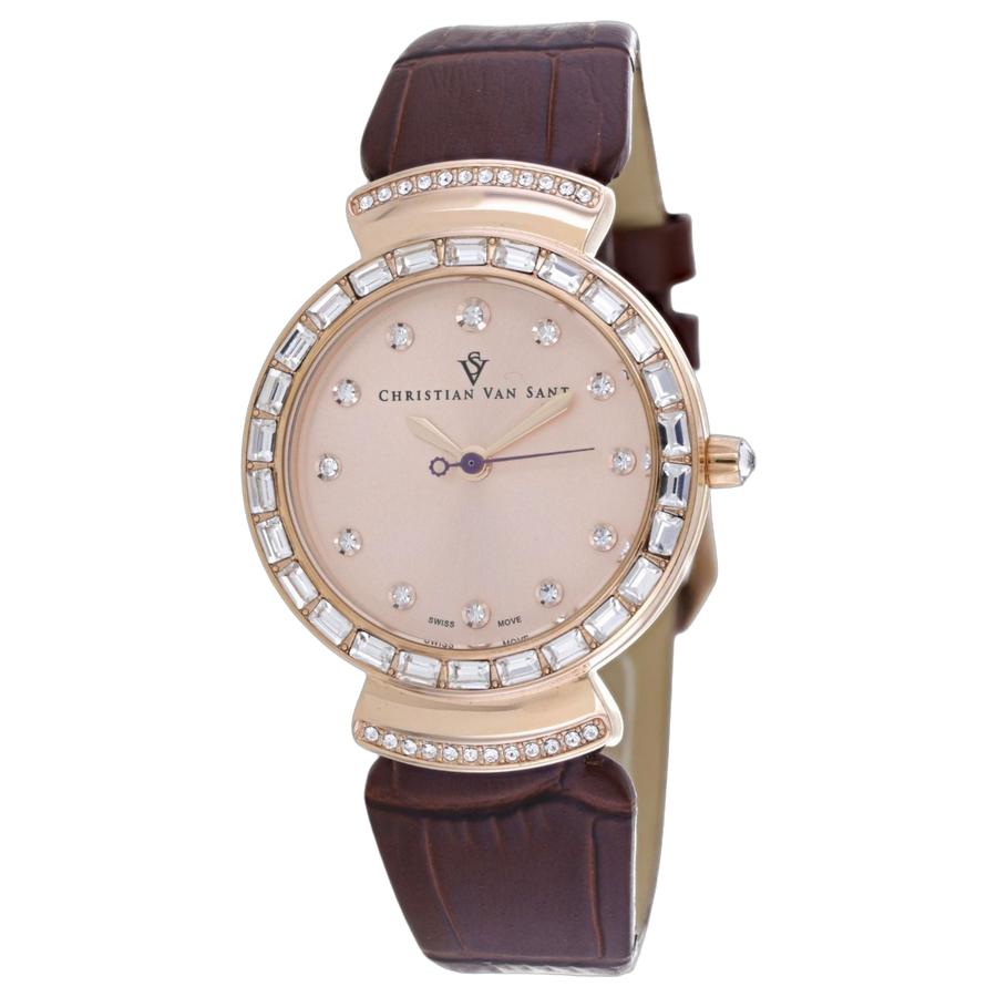 Christian Van Sant Stainless steel case watch in rose gold