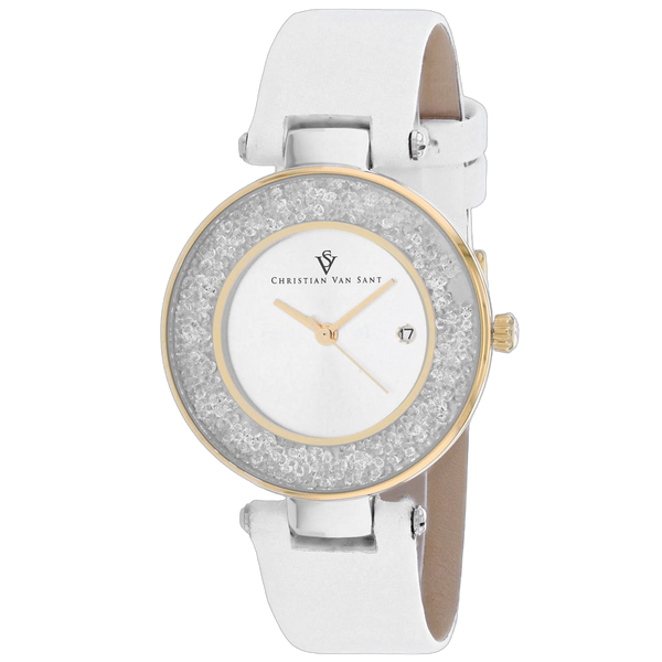 Christian Van Sant Stainless steel case watch in silver