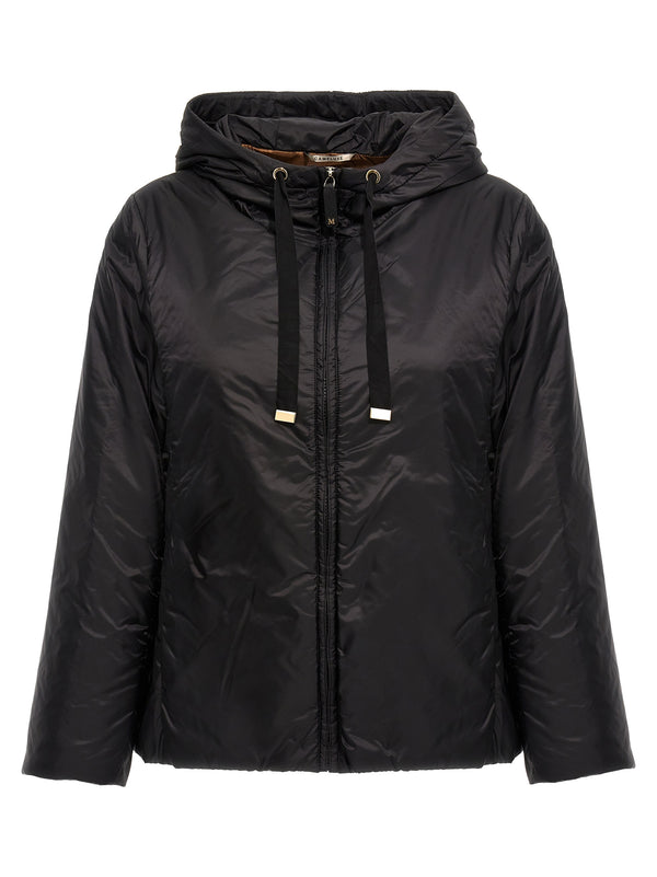 Max Mara 100% Polyester down jacket in black