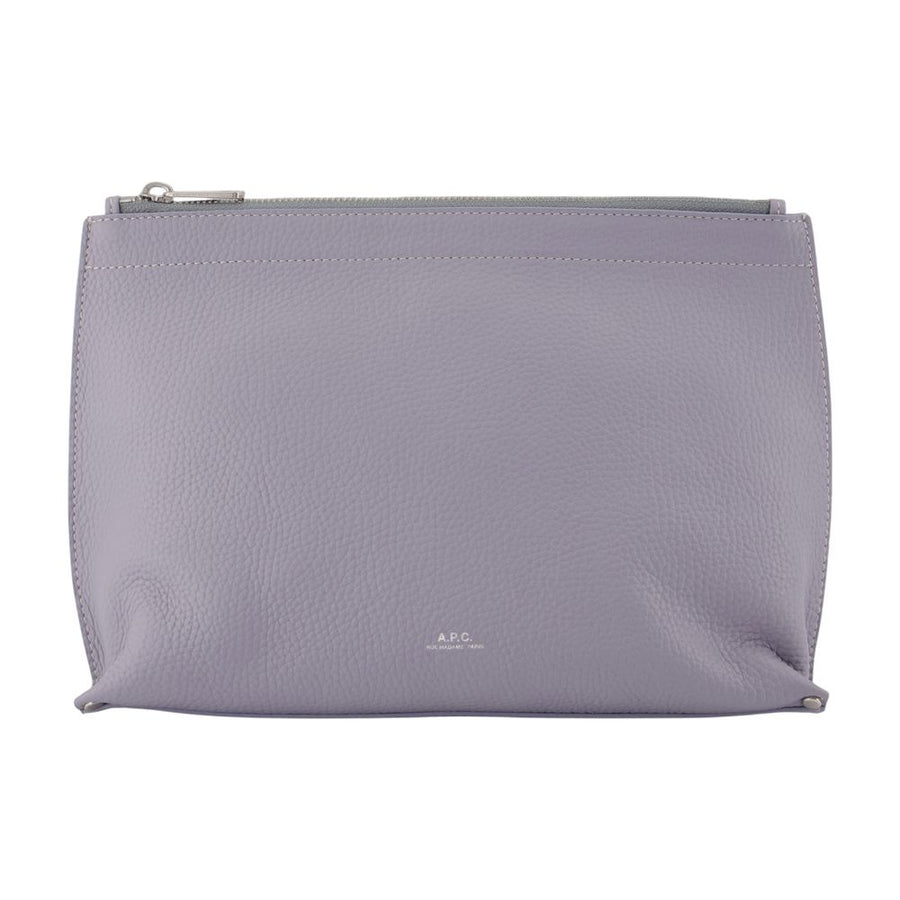 A.P.C. Cowhide toiletry bag in purple