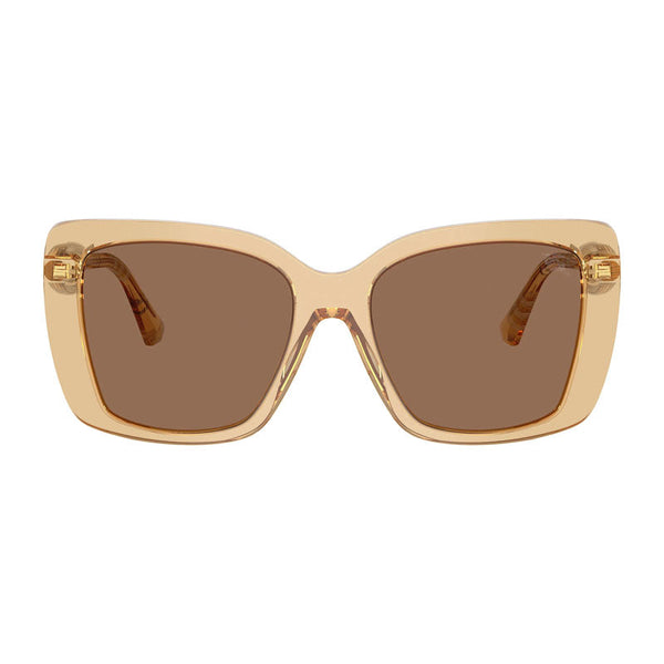 Burberry Acetate frame with dark brown lenses sunglasses in beige