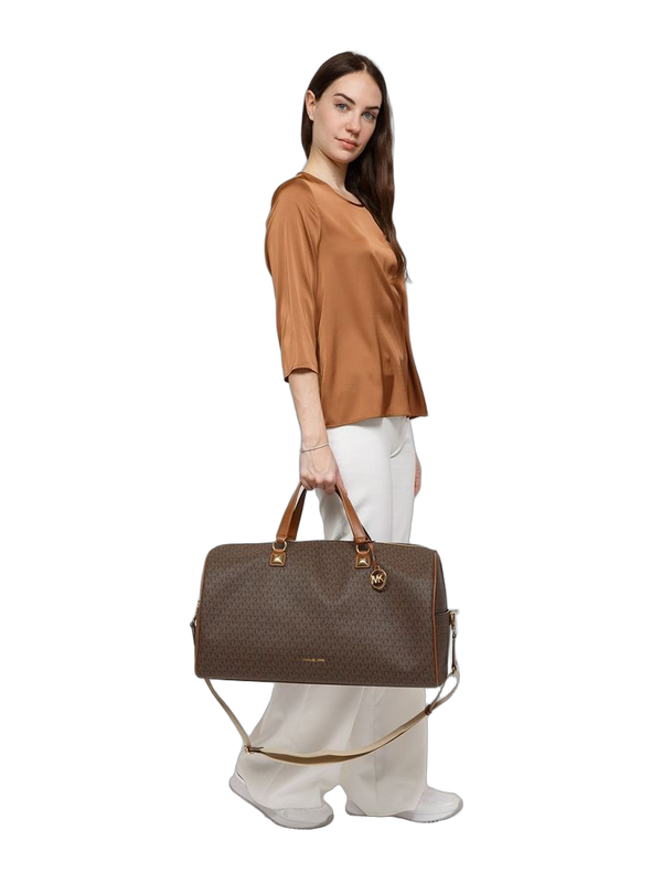 Michael Kors 100% Polyvinyl Chloride duffle bag in brown