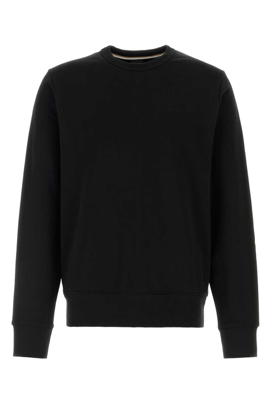 Black Cotton Sweatshirt Exterior: Felpe