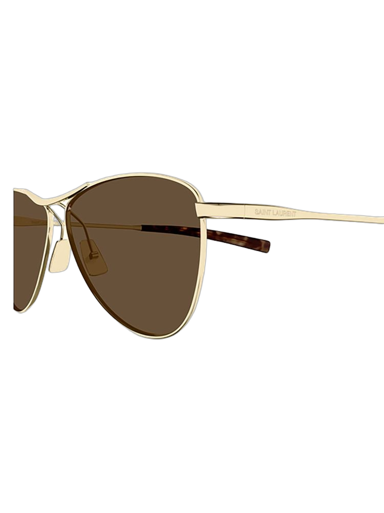 Saint Laurent Vesper Metal frame sunglasses in gold