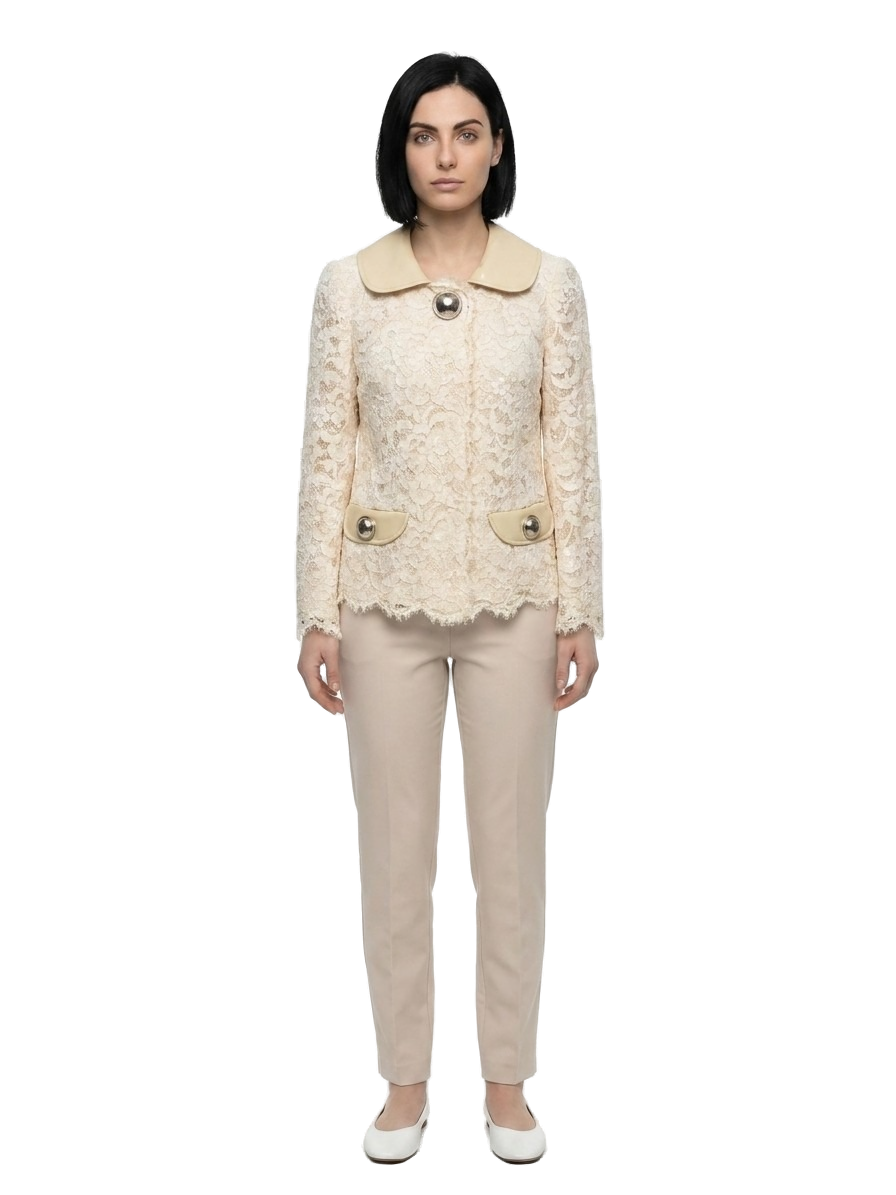 Beige Cotton Jacket Clothing