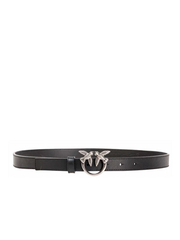 Pinko 100% Calf Leather; Accessory: 100% Zinc belt in black