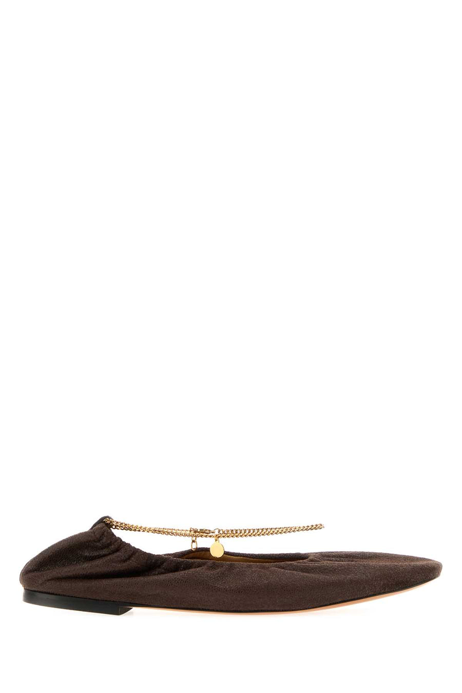 Brown Shaggy Deer Ballerinas Mahogany Ballerine