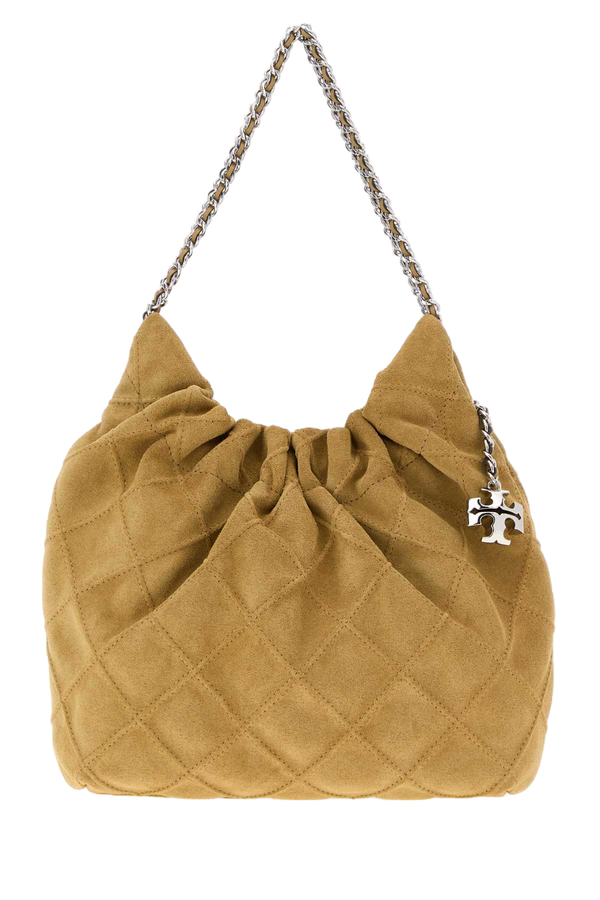 Beige Suede Mini Fleming Shoulder Bag Borse A Mano