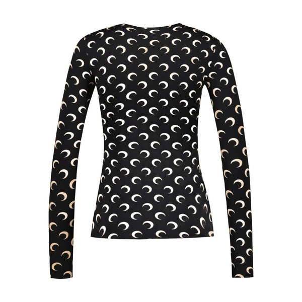 Marine Serre Cotton t-shirt in black