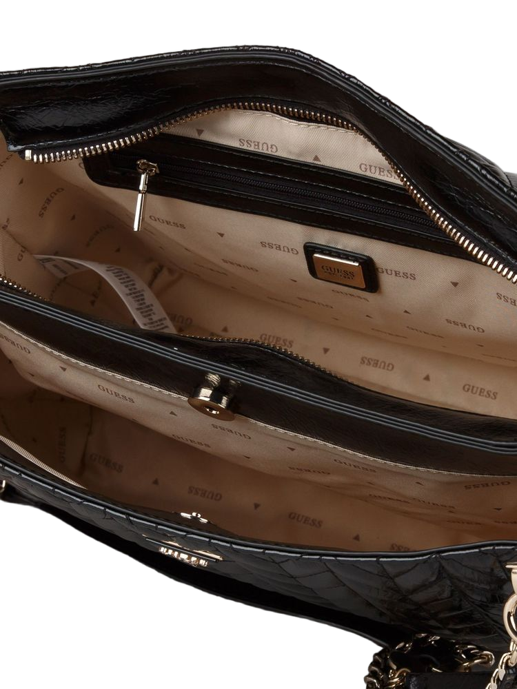 Guess 100% Polyurethane tote bag in black