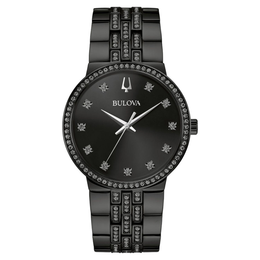 Bulova Stainless steel case watch in black