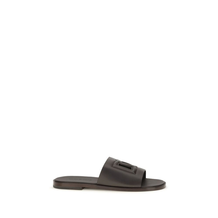 Dolce & Gabbana 100% Calf Leather Bos Taurus sandals in brown