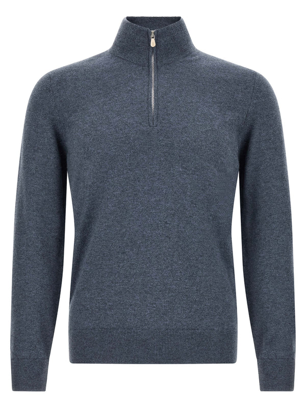 Brunello Cucinelli 100% cashmere sweater in blue