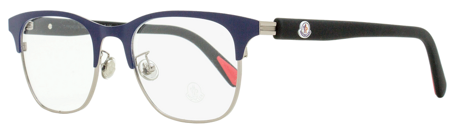Moncler Rectangular Eyeglasses Ml5193h 090 Blue -black 51mm /black