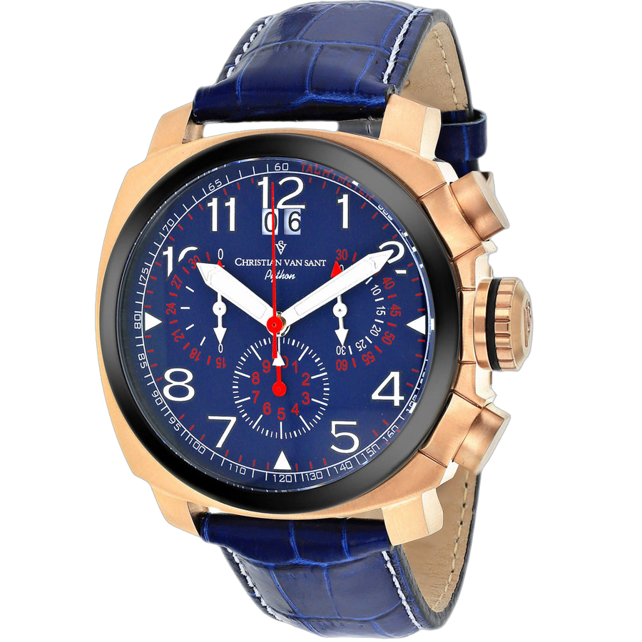 Christian Van Sant Stainless steel case watch in blue
