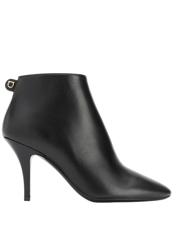 Ferragamo Leather ankle boot in black