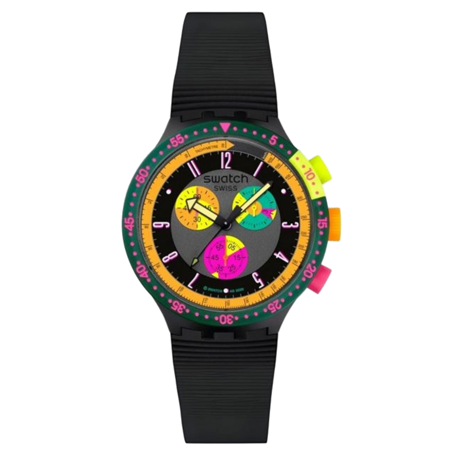 Swatch Plastic case watch in black