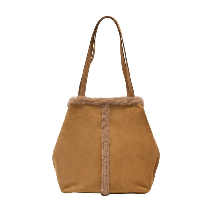 Vanessa Bruno calfskin tote bag in brown