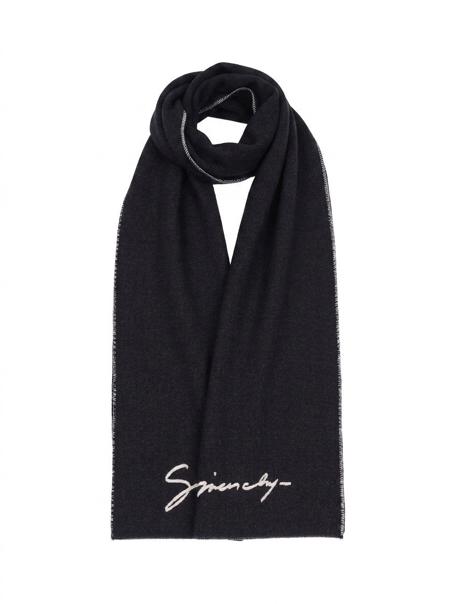 Bicolor Wool Scarf