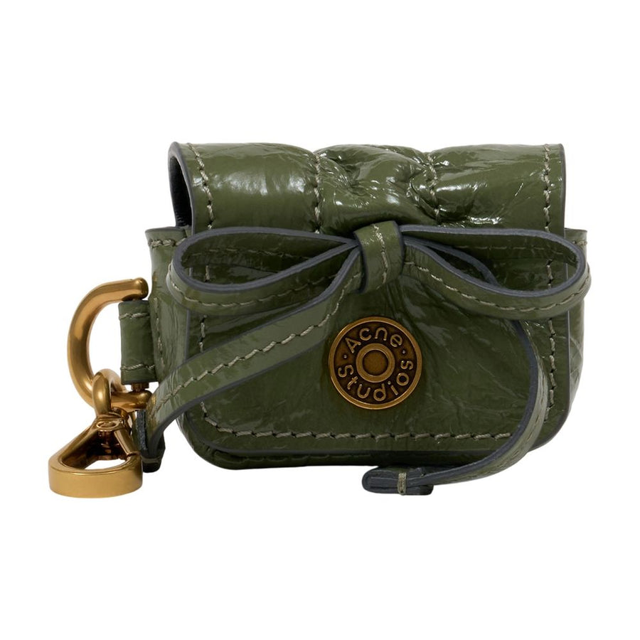 Acne Studios calfskin shoulder bag in green