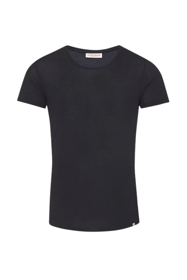Orlebar Brown 88% cotton t-shirt in black