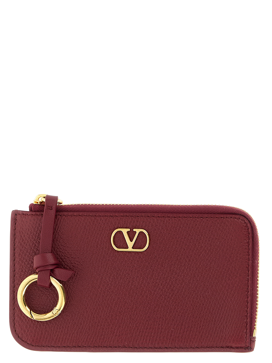 Bordeaux Lamb Leather Cardholder Accessory