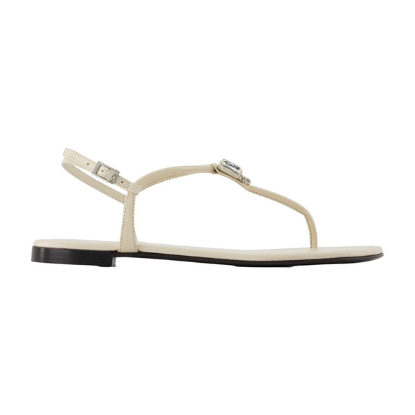 Giuseppe Zanotti calfskin sandal in ivory
