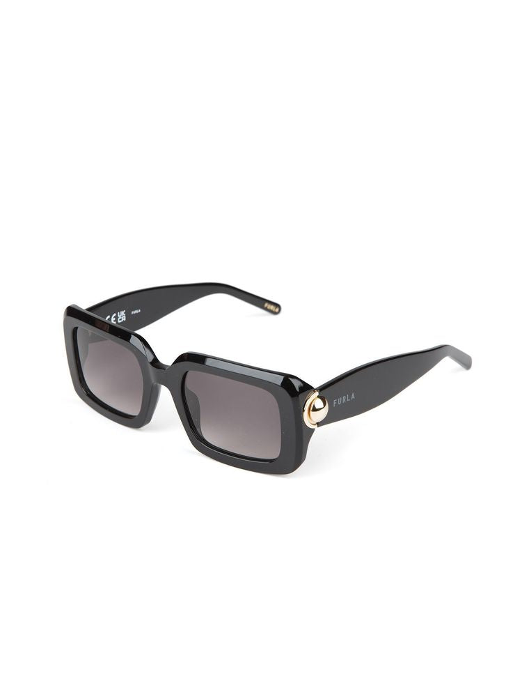 Furla SFU980 Cellulose Acetate frame sunglasses in black