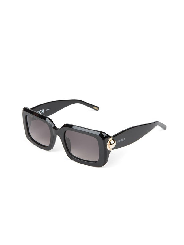 Furla SFU980 Cellulose Acetate frame sunglasses in black