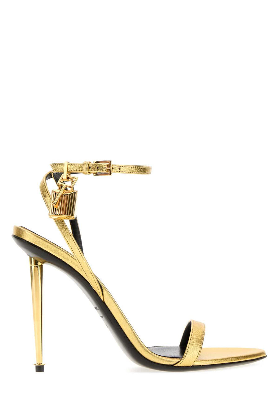 Tom Ford Exterior: 100% Ovine leather heel sandal in gold