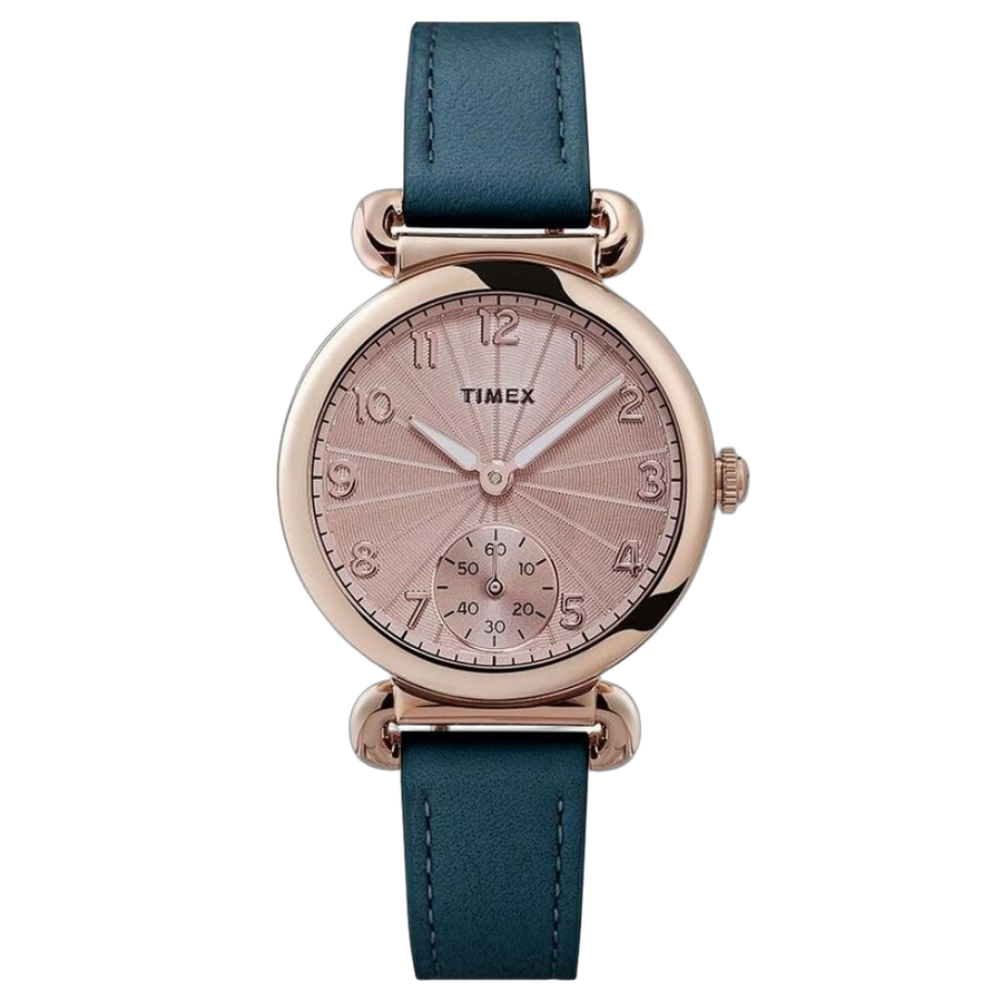 Timex Stainless Steel case watch in beige