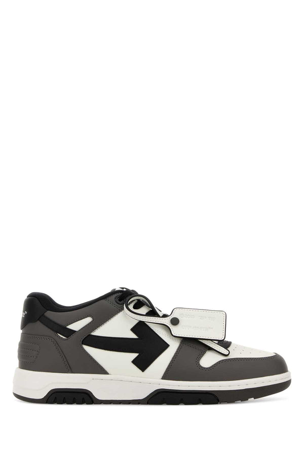 Off-White Office Exterior: 100% Leather sneaker in gray