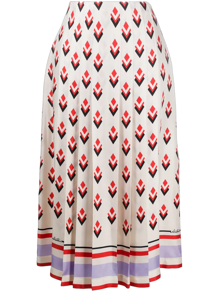 Valentino Silk skirt in white