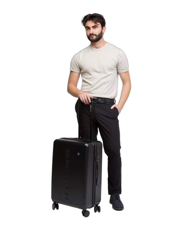 Momo Design Trolley Black-Black Black/black Metallic Fiber Bags / Travel-bags