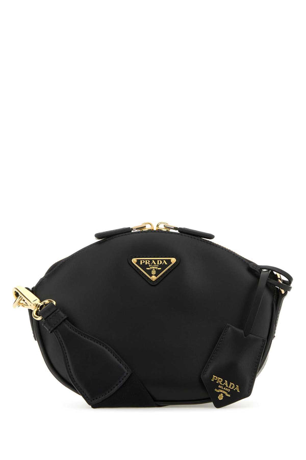 Prada 100% Vitello (calf leather) crossbody bag in black