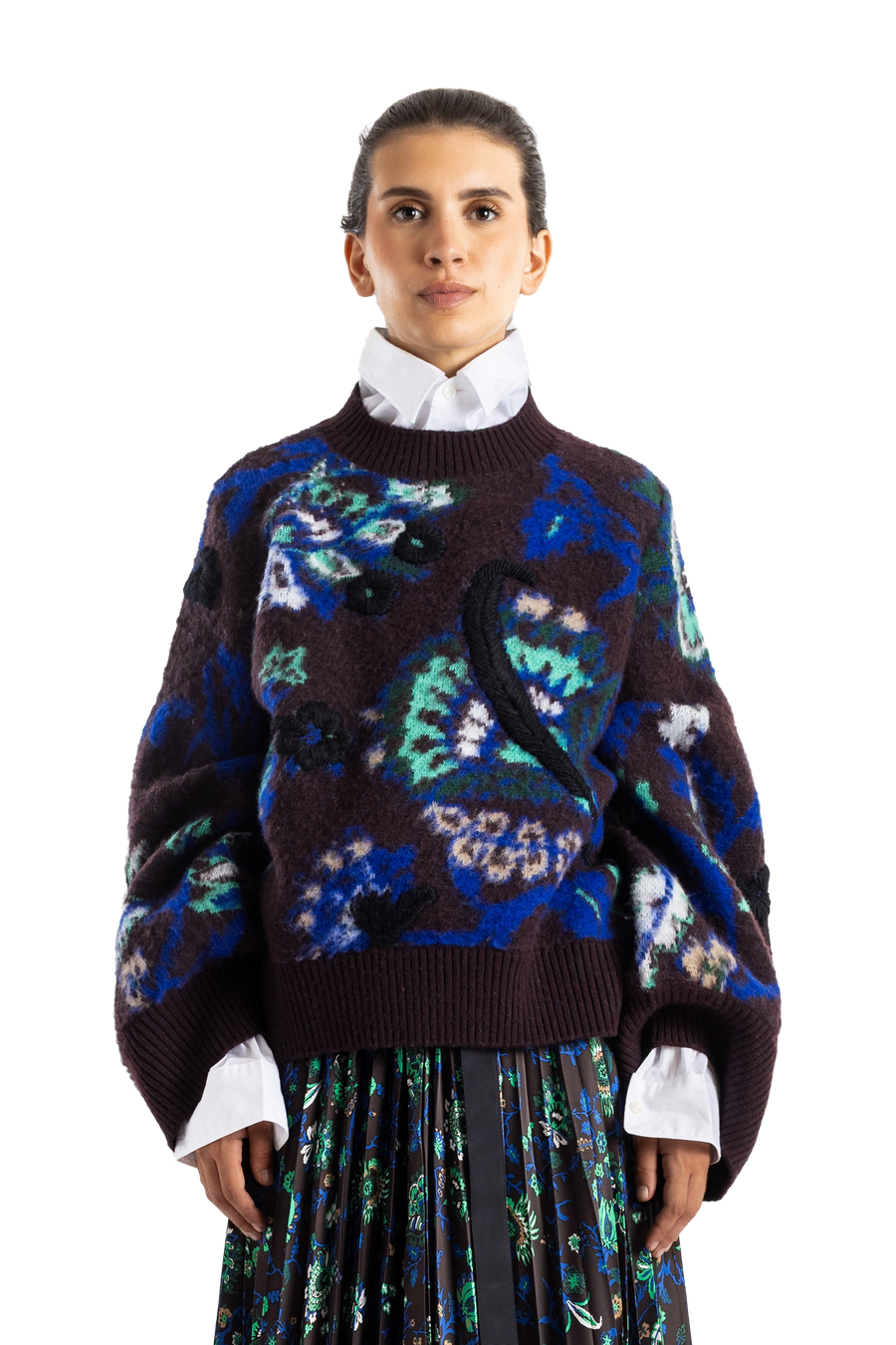 Sacai sweater in brown