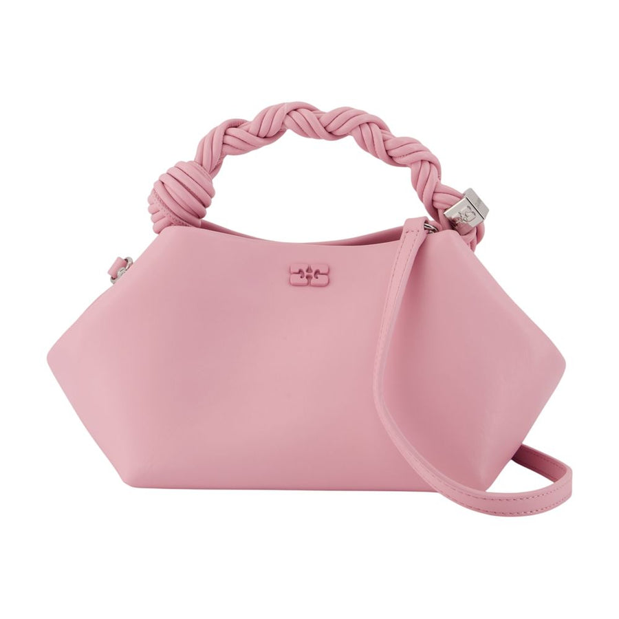 Ganni Synthetic top handle bag in pink