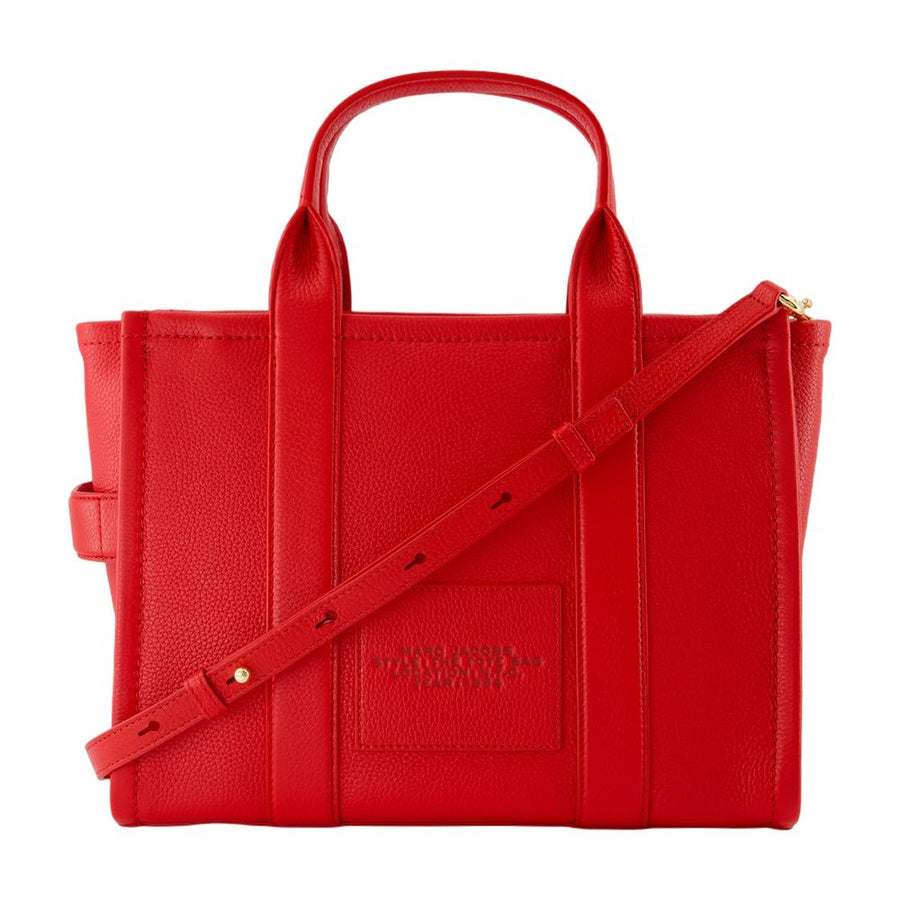 Marc Jacobs cowhide tote bag in red