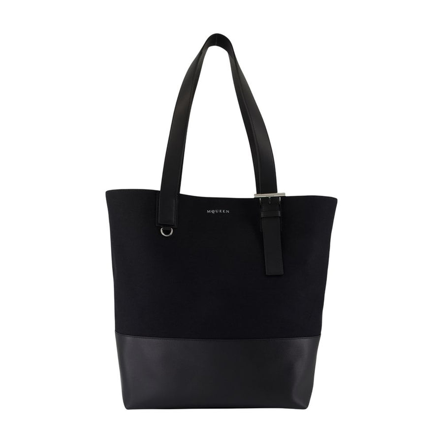 Alexander McQueen Canvas tote bag in black