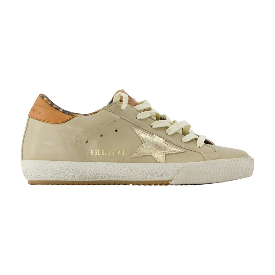Golden Goose Deluxe Brand calfskin sneaker in beige