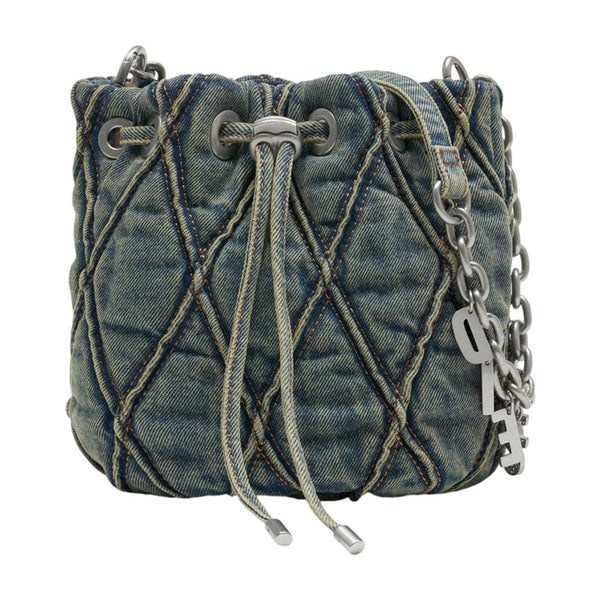 Diesel Cotton shoulder bag in blue