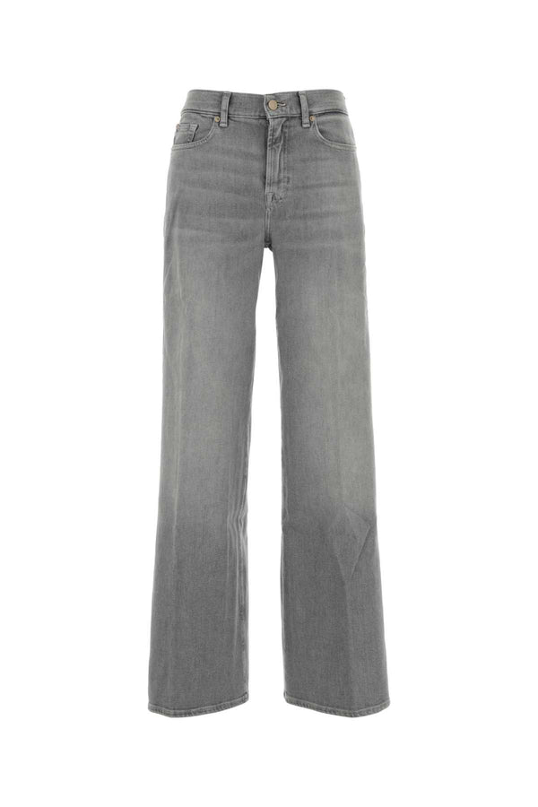 Grey Stretch Denim Lotta Jeans Grigio
