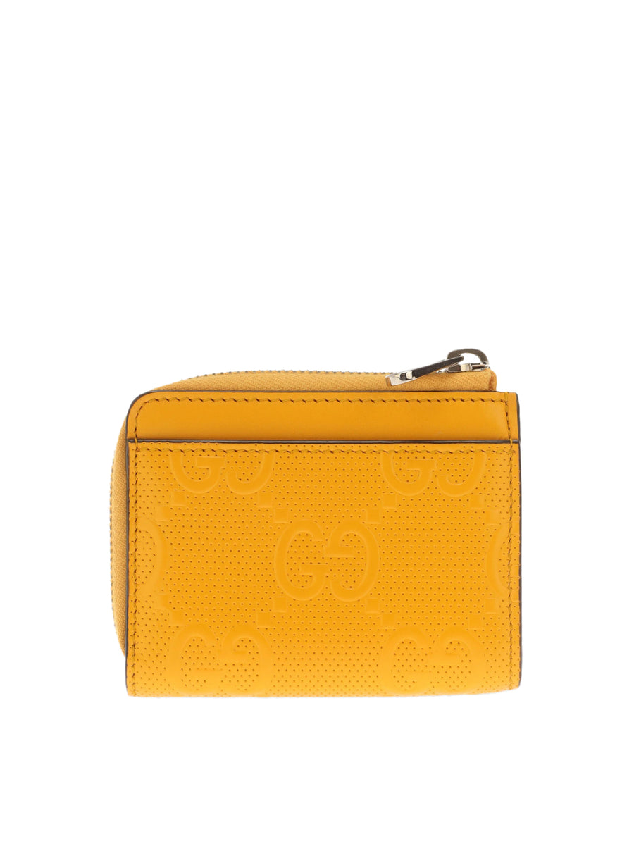 Gg Logo Zip Wallet Orange Accessories >