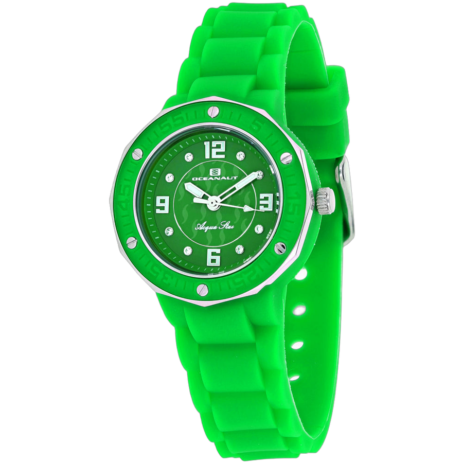 Oceanaut Silicone case watch in green