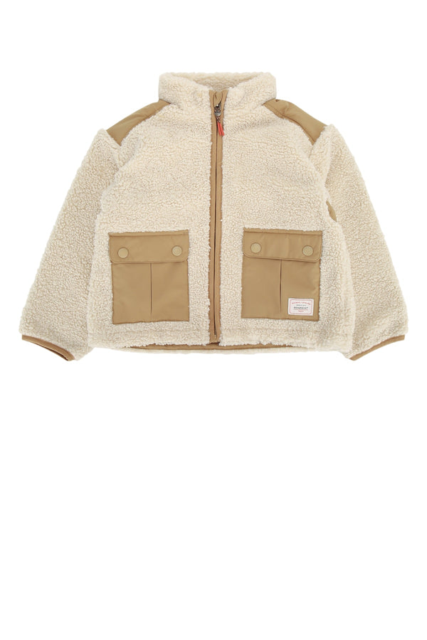Bonpoint Wear 100% Recycled Polyester jacket in beige