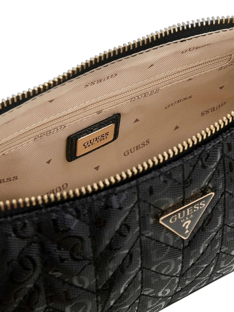 Guess 100% Polyurethane shoulder bag in black