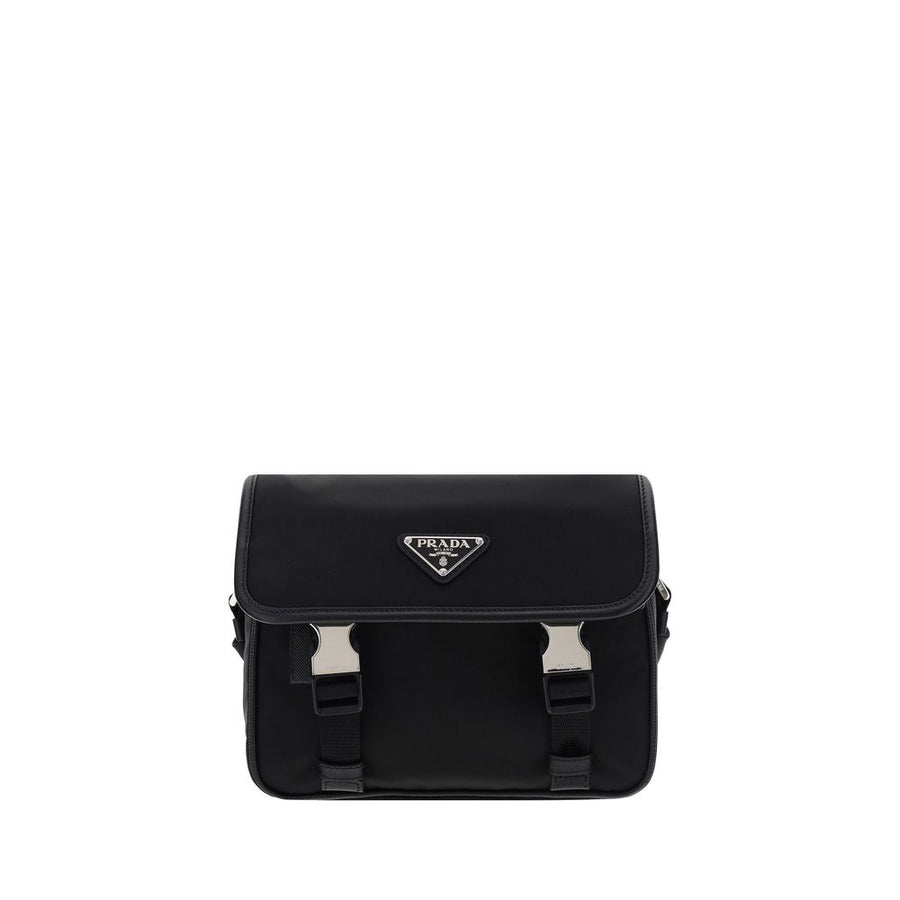Black Polyamide Shoulder Bag