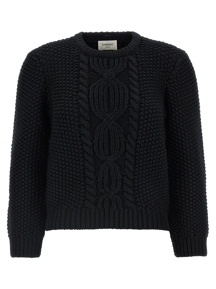 Black Wool Cardigan Clothing