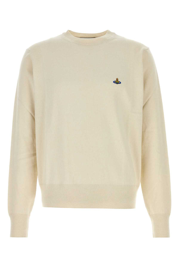 Vivienne Westwood Round 85% Cotton sweater in beige