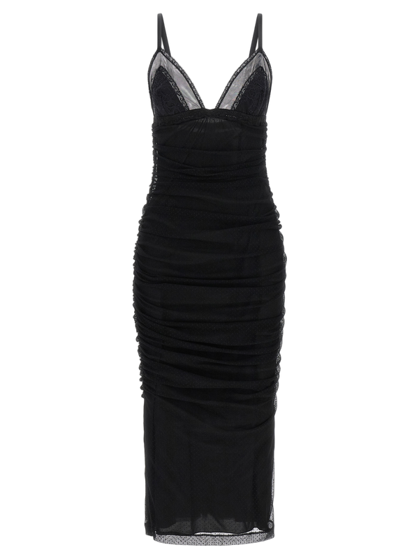 Dolce & Gabbana 89% polyamide dress in black
